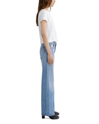 Harper Mid Rise Straight Jeans in Outlook - thumbnail 4