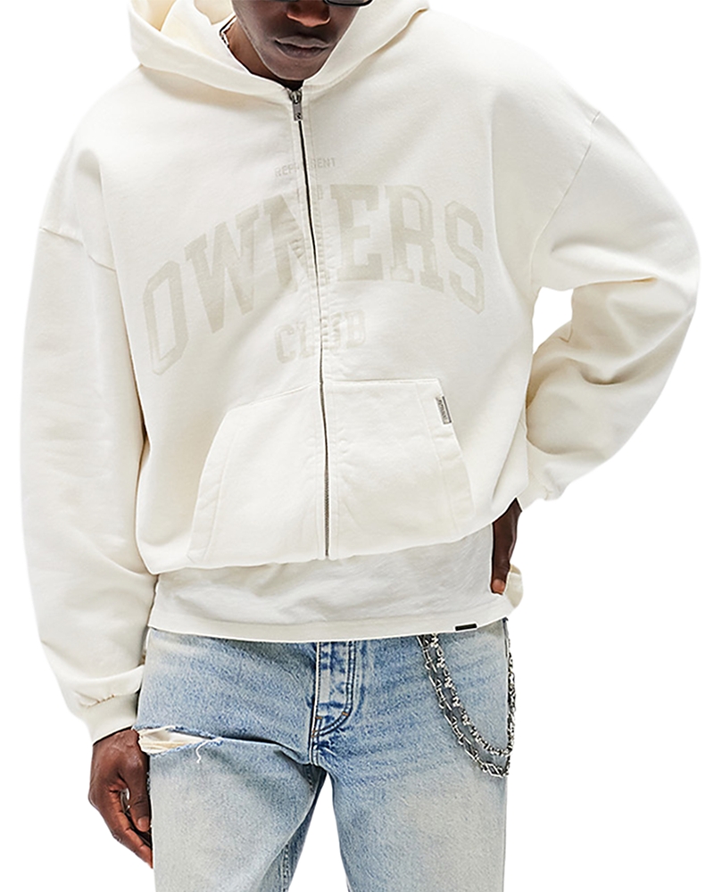 Represent Owners Zip Through Logo Hoodie