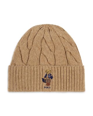 Bear Cable Knit Beanie
