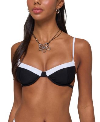  Atalia Contrast Cupped Bikini Top
