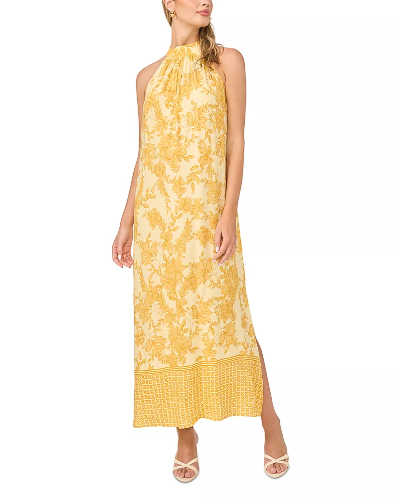Vince Camuto Halter Neck Maxi Dress