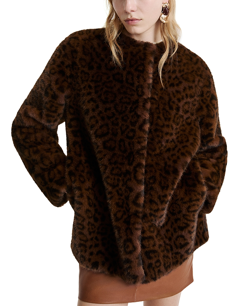 Marella Mlsmacro Faux Fur Jacket
