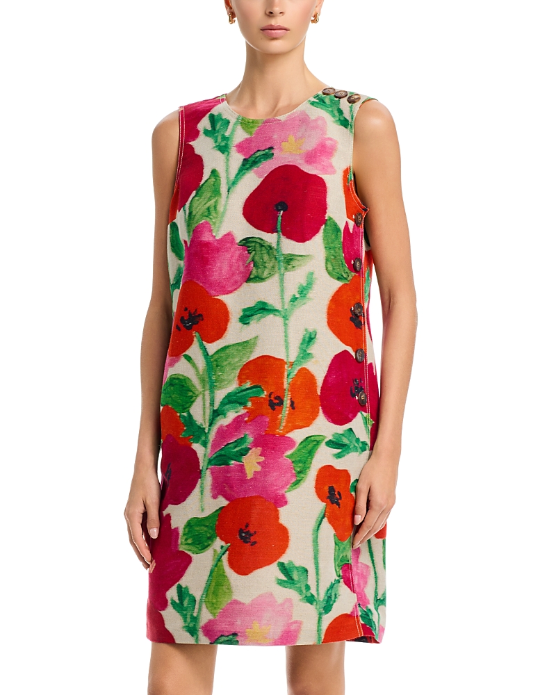 Lafayette 148 New York Cotton Linen Shift Dress