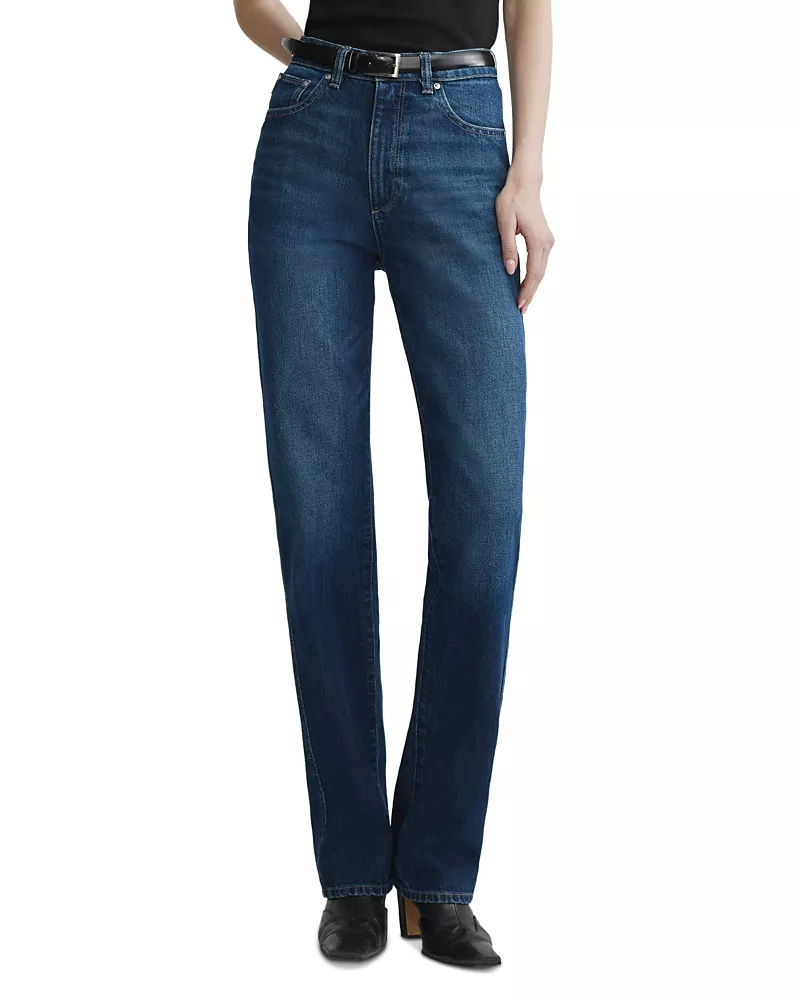 DL1961 Cate Classic High Rise Straight Highluxe Jeans in December