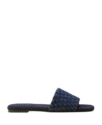  Women's St. Barths Double Weave Denim Slide