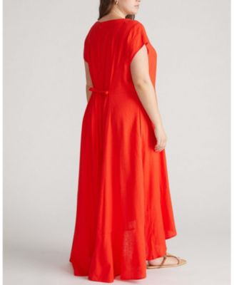 linen flounce dress Linen Flounce Dress