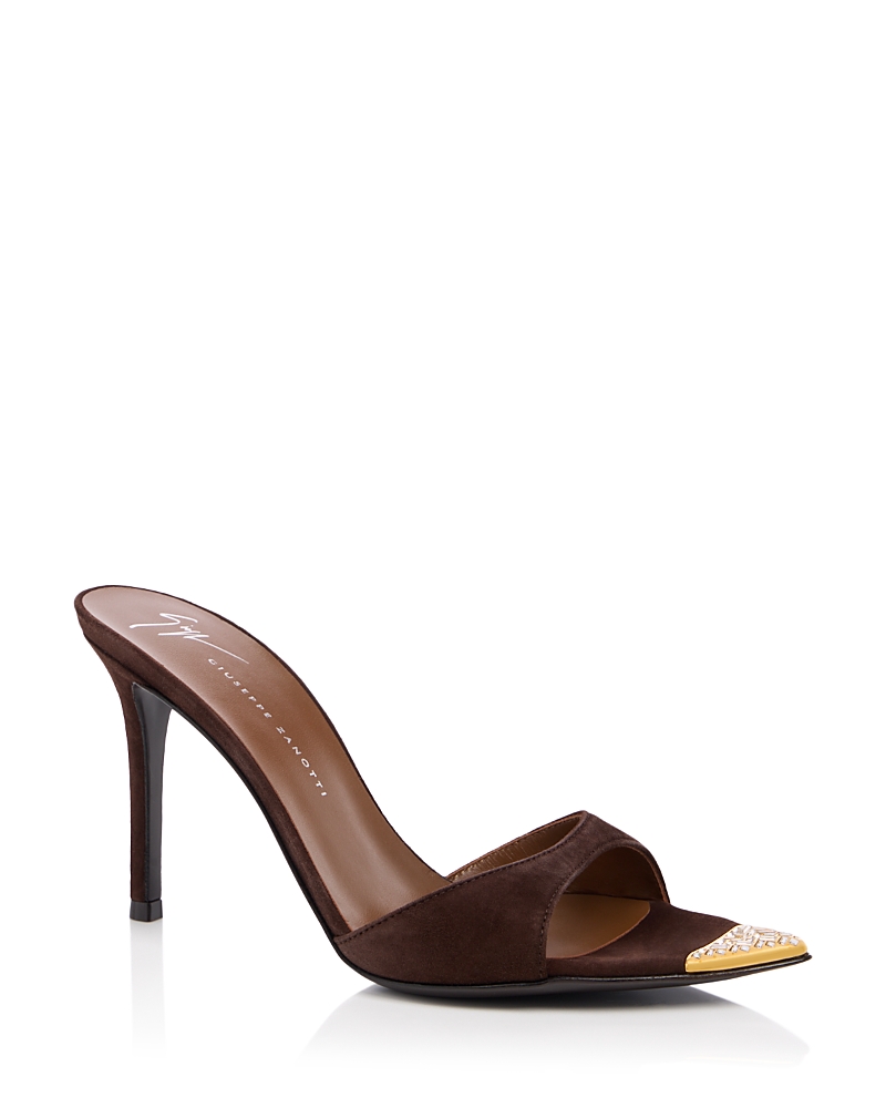 Giuseppe Zanotti Women's Intriigo Embellished Toe Slide Sandals