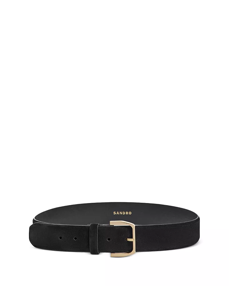 Sandro Women's Wide Suede Belt