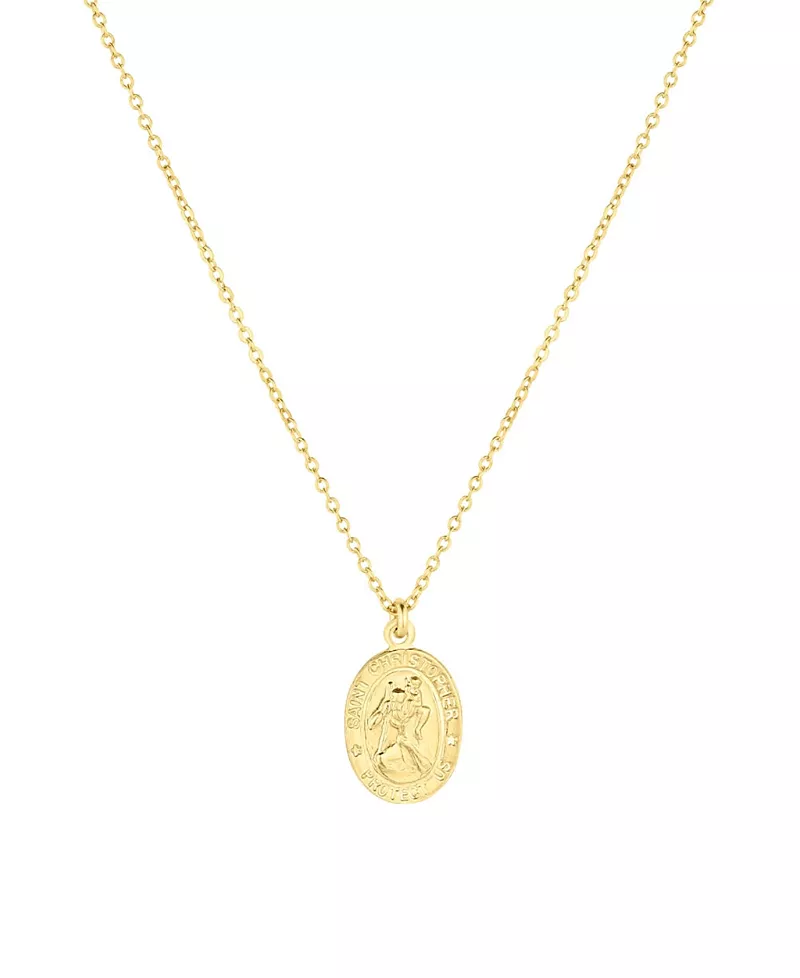 Set & Stones St. Christopher Charm Necklace