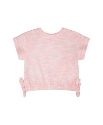 Girls' Short Sleeve Jacquard Knit T-Shirt - Big Kid