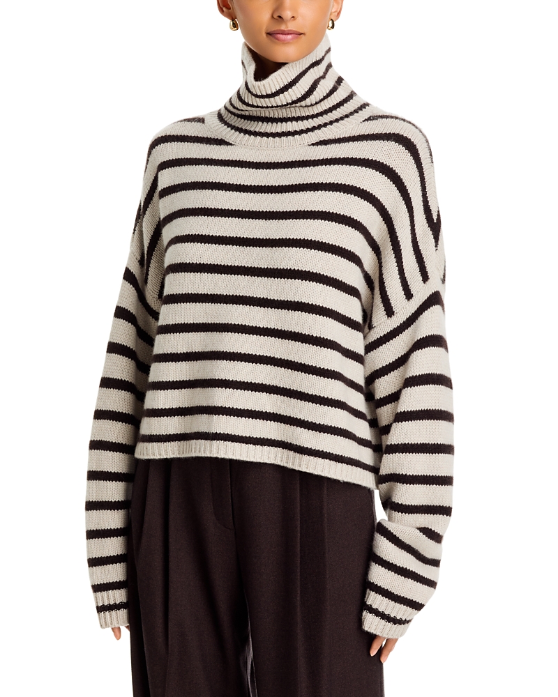 Lisa Yang Zerlina Striped Cashmere Turtleneck