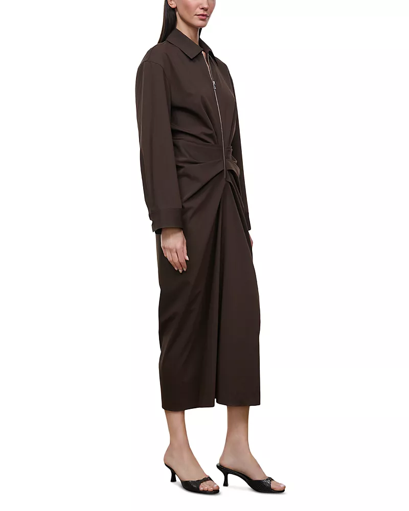 Staud Adler Gathered Waist Dress