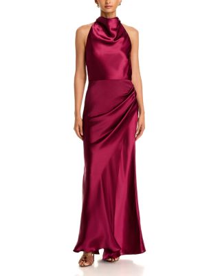 Draped Halter Gown - Exclusive