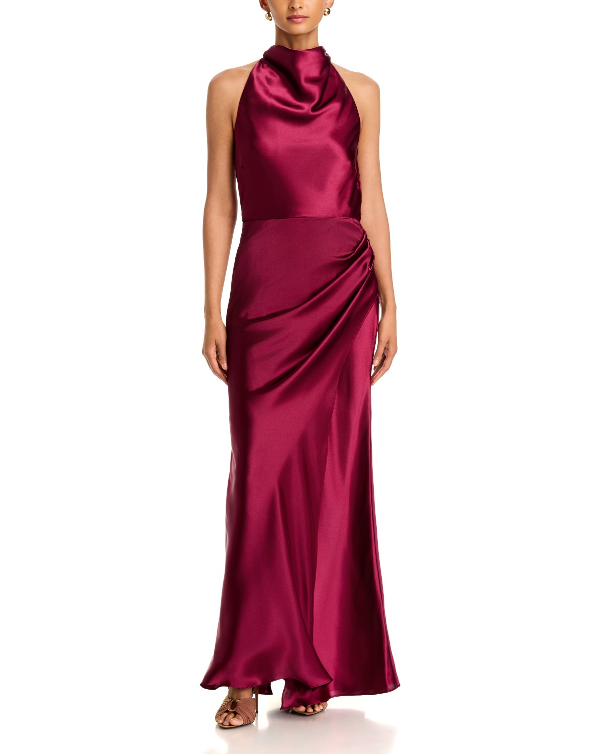 Draped Halter Gown - Exclusive