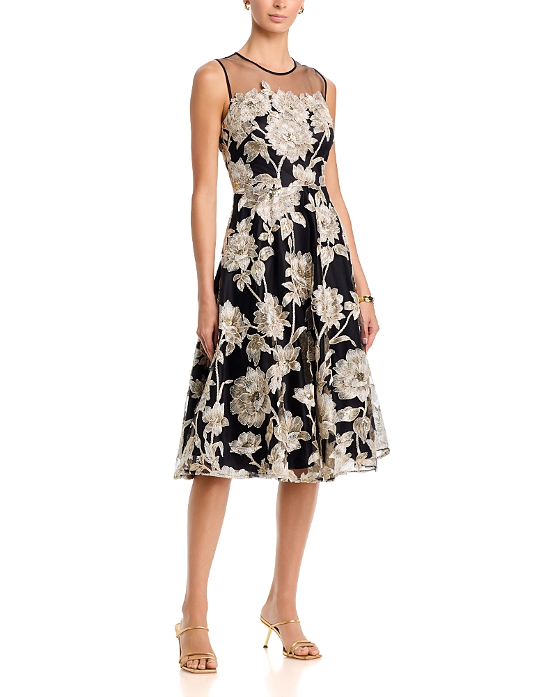 Eliza J Lace Sleeveless Midi Dress