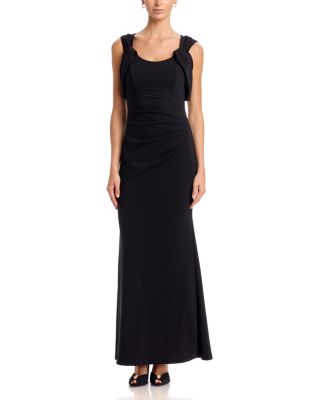 Draped Shoulder Mermaid Gown