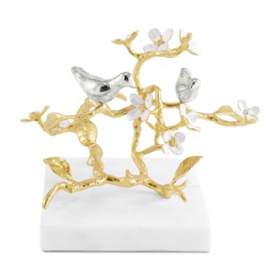 Lovebirds Silver & Gold Decorative Object
