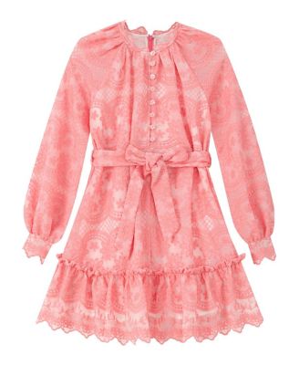  Girls' Kaia Lace Embroidered Mini Dress - Little Kid, Big Kid