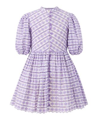  Girls' Odessa Puff Sleeve Mini Dress - Little Kid, Big Kid
