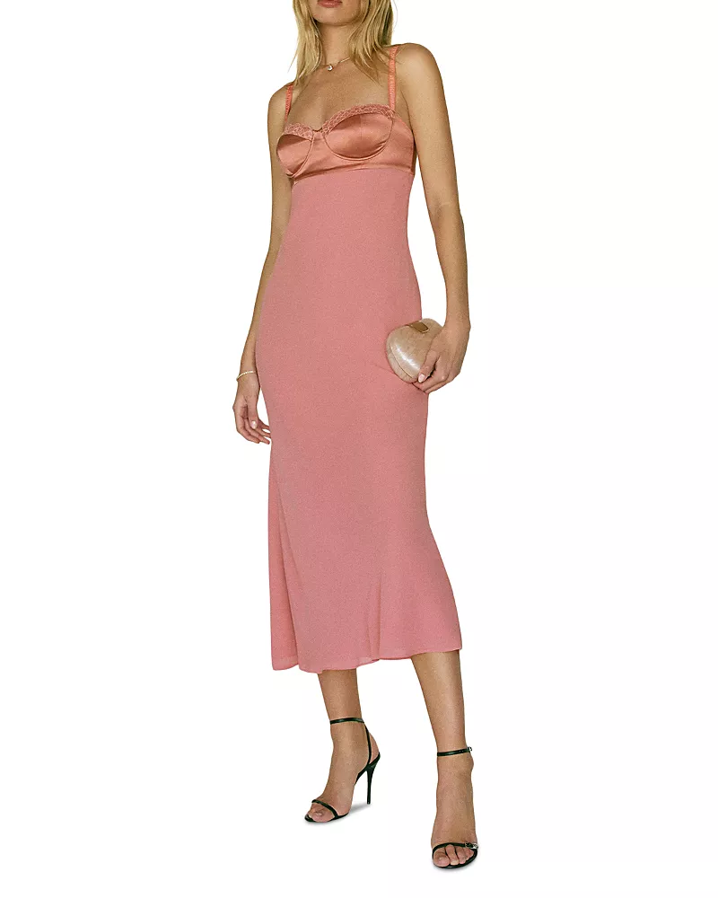 Reformation Breanne Sweetheart Neck Dress