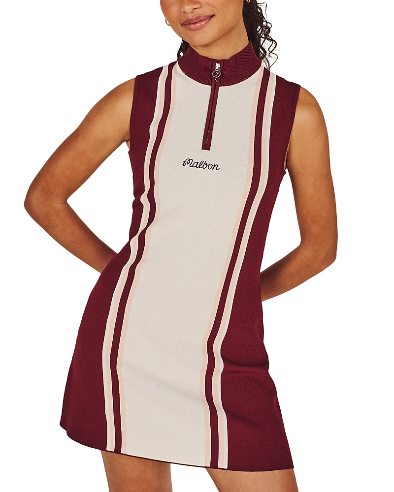 Malbon Fernanda Striped Sleeveless Dress