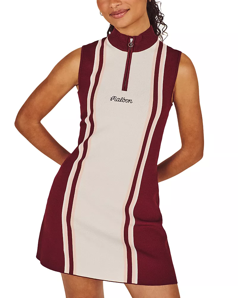 Malbon Fernanda Striped Sleeveless Dress