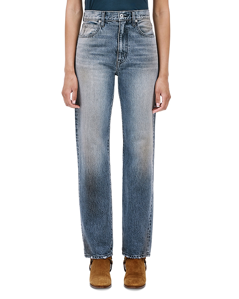 Slvrlake London High Rise Straight Jeans in Hard To Forget