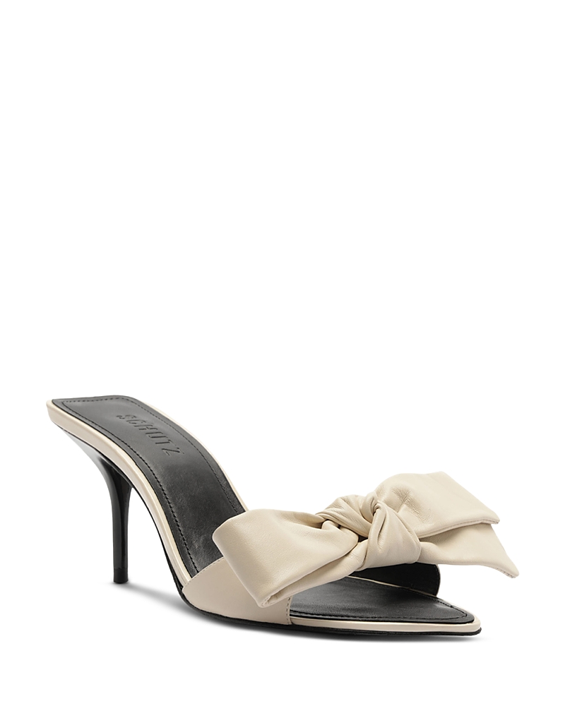 Schutz Women's Elodie Leather Bow Sandals