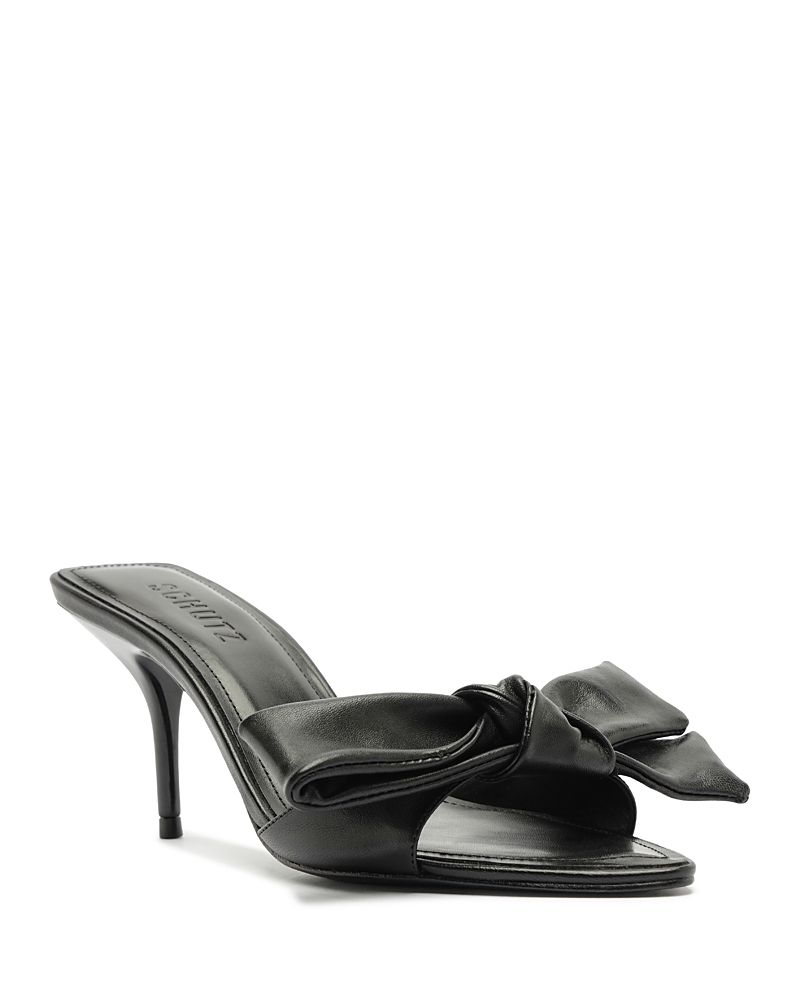 Schutz Women's Elodie Leather Bow Sandals