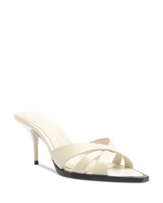 Schutz Women's — Schutz Women's Keefa Leather Leaf Mules