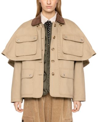 Tristan Double Layer Cape Jacket