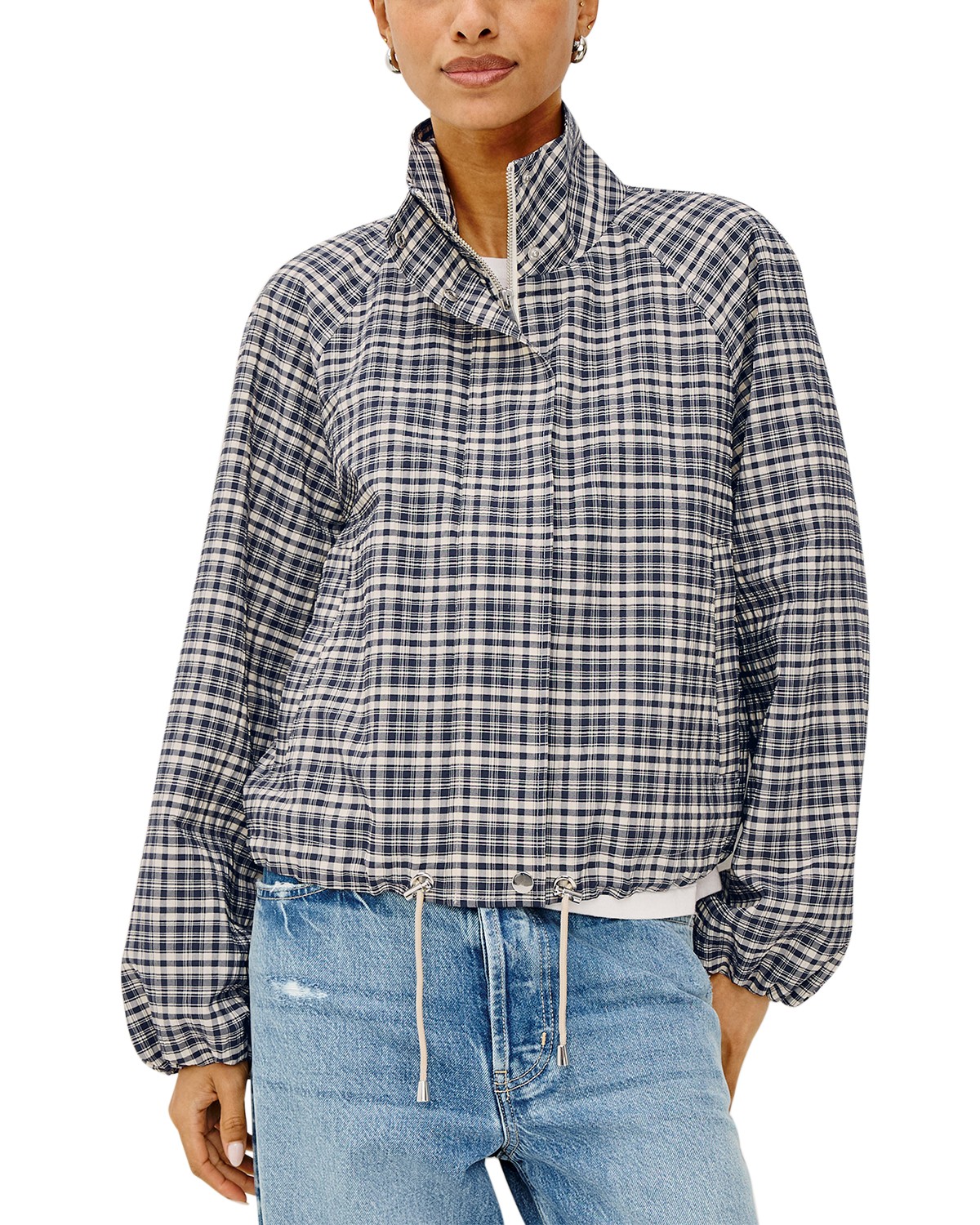 Blake Stand Collar Drawstring Jacket
