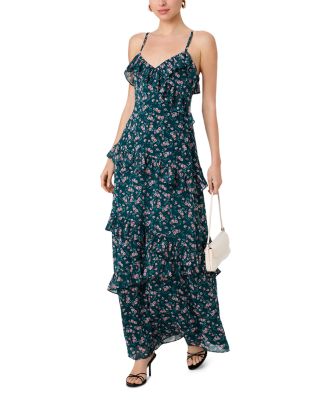 Marina Lucia Ruffle Trim Dress