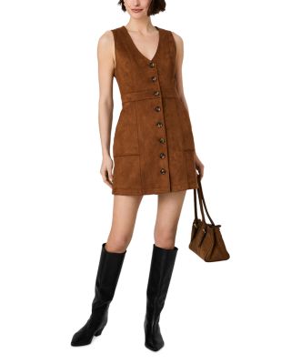 Laney Faux Suede Pocket Dress - thumbnail 6