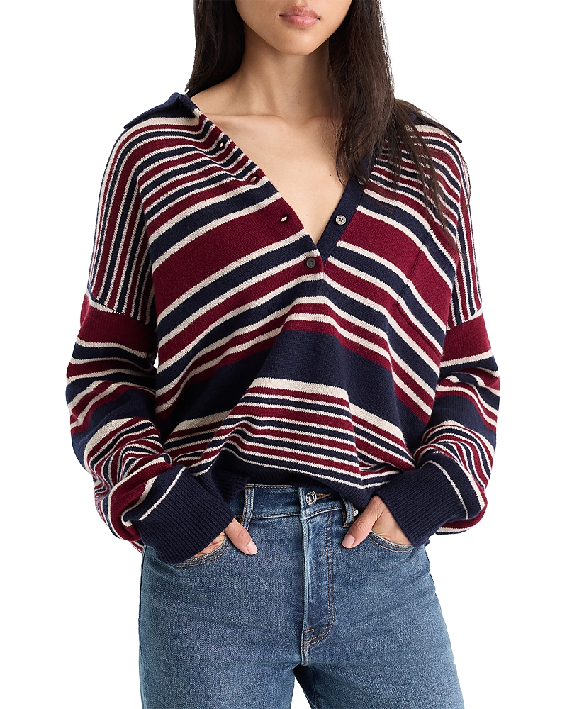 Good American The Oversized Rugby Sweater