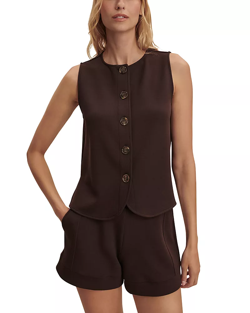 Varley Josie Button Through Tank Top