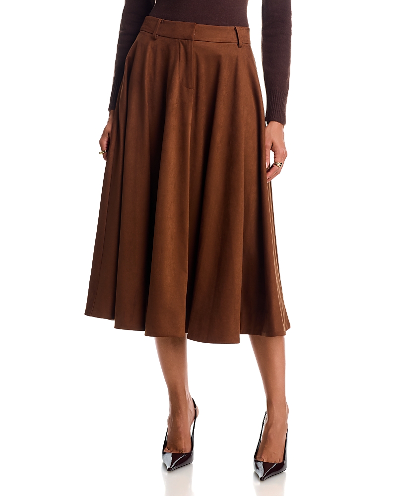 French Connection Sonja Faux Suede Flared Skirt