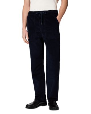 Stretch Cotton Mini Cord Drawstring Trousers