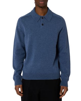 Wool Knit Polo Sweater