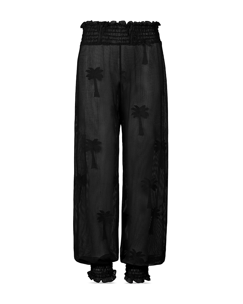 Johanna Ortiz Palm Nomad Cotton Smocked Pants