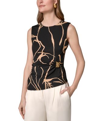 Asymmetric Hardware Sleeveless Top