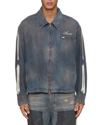 Logo Denim Cotton Bones Jacket