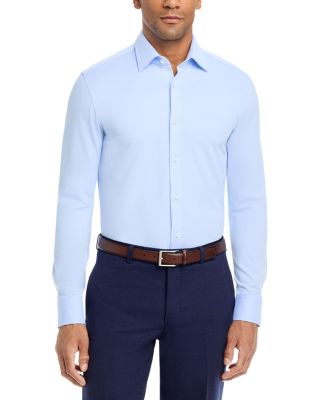 Performance M&eacute;lange Jersey Slim Fit Dress Shirt
