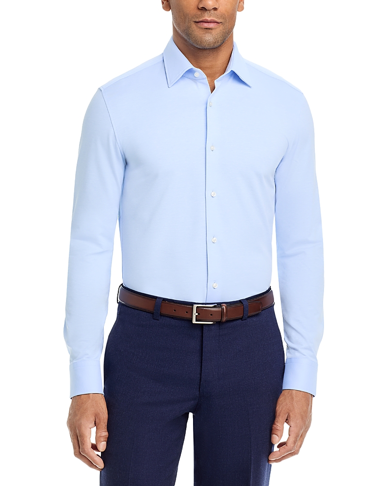 Boss Performance Melange Jersey Slim Fit Dress Shirt