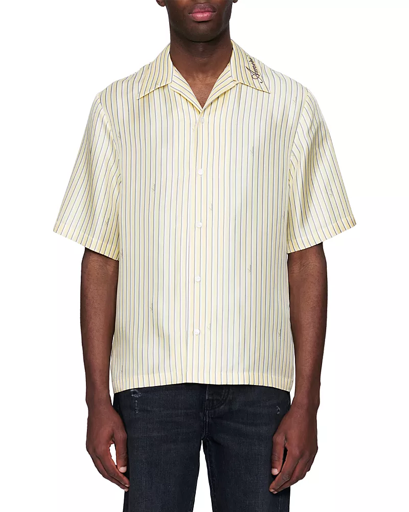 amiri Sherbet Stripe Silk Shirt