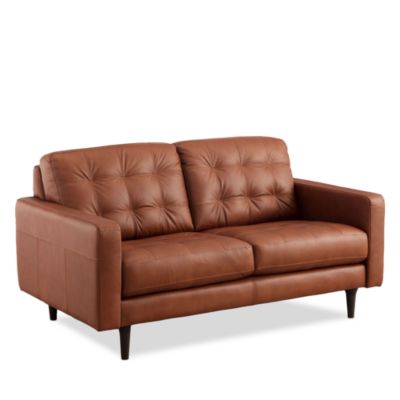 Maximo Leather Loveseat - Exclusive