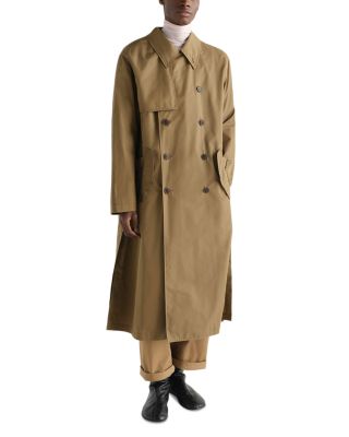 Light Gabardine Cotton Blend Trench Coat