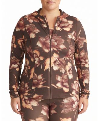 Women's Plus Next-to-Naked Hooded Zip Jacket
