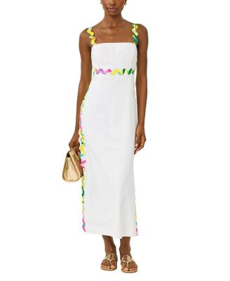  Mikayla Linen Midi Dress