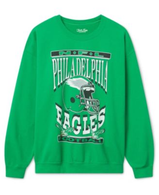  Unisex Philadelphia Eagles Helmet Flea Market Crew Fleece Sweatshirt